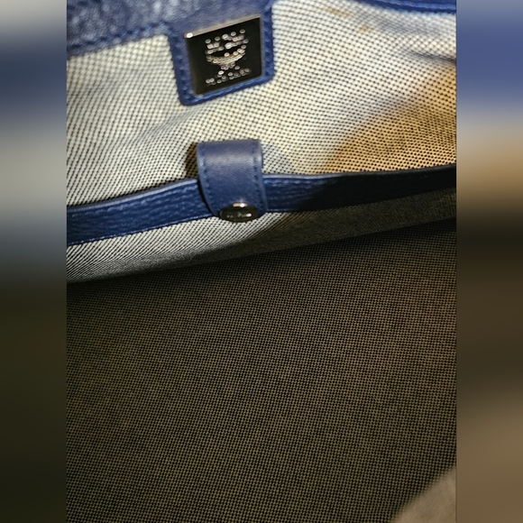 MCM Black and Silver Studded Hobo Bag - Picture 9 of 16